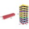 Toy Time Nontraditional Giant Wooden Blocks Tower Stacking Outdoor Game with Dice, For Kids/Adults (Rainbow) 474552GGE - alternate 2